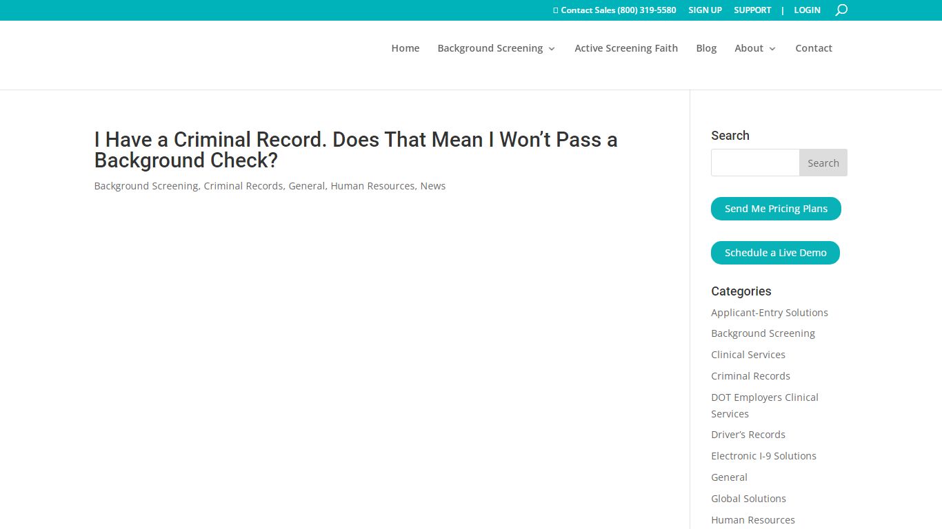I Have a Criminal Record. Does That Mean I Won’t Pass a Background Check?